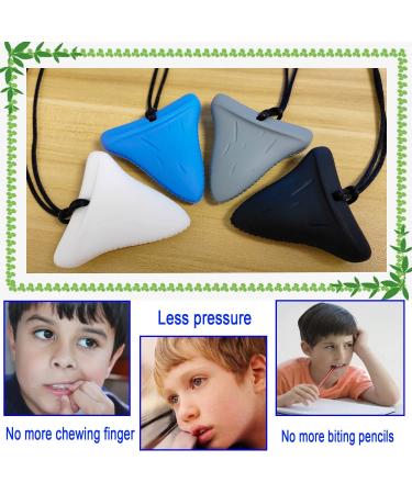 GNAWRISHING Sensory Chew Necklaces 4 Pack - For Autism ADHD SPD - Boys Girls Adults - Oral Motor Stimulation - Buy Online on SooperMarket.com