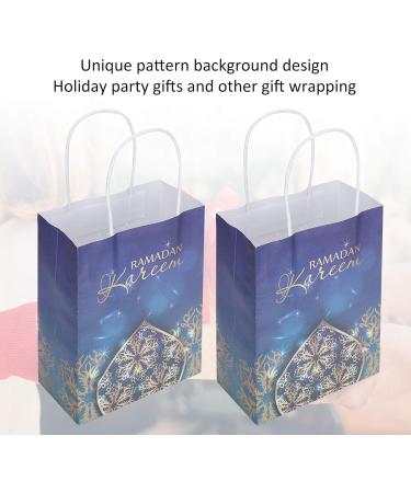 Hztyyier Ramadan Gift Bag Gift Wrap Bag 12Pcs Ramadan Tote Bag Paper Ornaments Supplies Decorations Decorative Items Paper Present Bag (blue tote bag) - Buy Online on SooperMarket.com