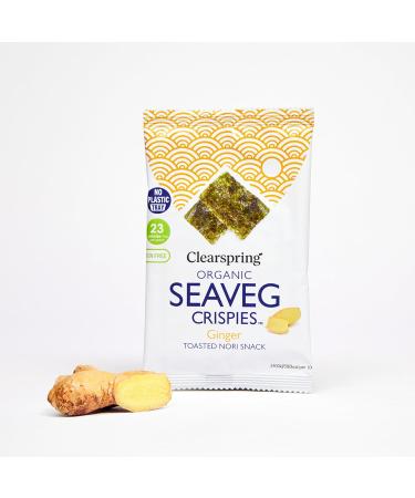 Clearspring Organic Seaveg Crispies (1 Ginger) Ginger 1 g (Pack of 1) - Buy Online on SooperMarket.com