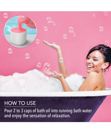 Rose Essential Oil Bath Foam 1000ml - Promotes Good Sleep - Beauty and Body Care - Aromatherapy Spa - Relaxing Bubble Bath - 1L Pack - Buy Online on SooperMarket.com