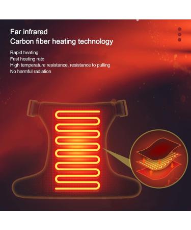 Heated Shoulder Brace | 3 Speed Adjustable Massage Heating Pad | Hot & Cold Therapy for Pain Relief - Buy Online on SooperMarket.com