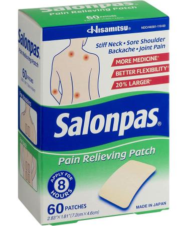 Salonpas Pain Relieving Patches 60 Count - New Edition | Fast Relief for Aches and Pains - Buy Online on SooperMarket.com