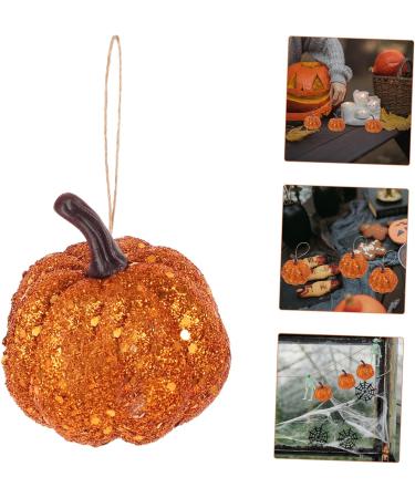 IMIKEYA 10pcs Foam Pumpkin Mini Artificial Pumpkins Mini Pumpkins Glitter Pumpkins Small Pumpkin Decor Small Artificial Pumpkins Harvest Pumpkins Fall Decor Powder Little Pumpkin Orange 6.3CM - Buy Online on SooperMarket.com