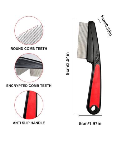 Cat Ridge Stainless Steel Brush - Gentle Scalp Care & Lice Comb for Cats & Dogs | Durable Flea & Tangle Remover - Buy Online on SooperMarket.com