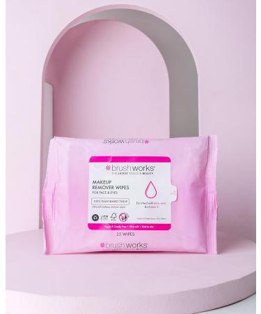 Brushworks Makeup Remover Wipes - 25 Sheets - Buy Online on SooperMarket.com