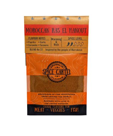 Spice Cartel's Ras El Hanout Spice Blend. Artisanal Spice Blend Inspired By The People Of Morocco 35g Resealable Pouch. Hand Made with Love in The UK. Ras El Hanout 35.00 g (Pack of 1)