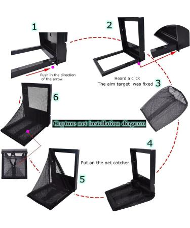 Portable Airsoft Aim Target with Catcher Net - Shooting Training Device, Stand & Paper Target for BB Bullets Recycling - Durable & Portable Black Net Trap - Buy Online on SooperMarket.com