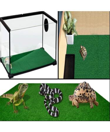 PINVNBY Reptile Carpet Lizards Bedding Pet Cage Mat Supplies Geckos Terrarium Substrate Liner for Chamelon Bearded Dragon Turtles Iguana Snakes 2PCS (green) - Buy Online on SooperMarket.com