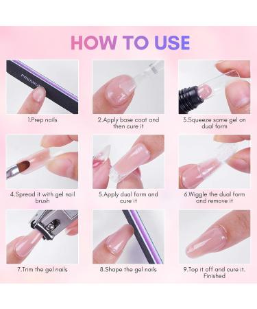 Makartt Poly Nail Extension Gel: Nail Thickening Acrylic Extension - Starter Polish Pink & Cheeky - Buy Online on SooperMarket.com
