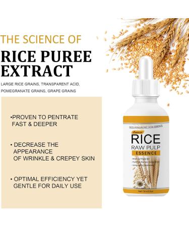 2Pc Rice Raw Pulp Face Serum Set anti-wrinkle rice essence rice essence rice water serum cream for the face moisturising and nourishing for the skin - Buy Online on SooperMarket.com