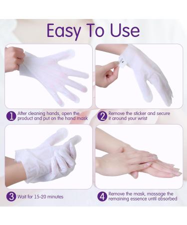 20 Pairs Moisturizing Hand Masks - Overnight Hydration for Dry Cracked Hands | Avocado Lavender Milk Honey - Buy Online on SooperMarket.com