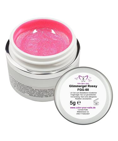 5g Premium Glitter Gel Rossy (FGG-60) glitter gel pink
