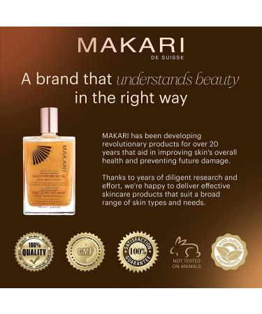 Makari 24K Rose Gold Shimmer Oil - Multi-Purpose Dry Body Oil with Real Gold Flakes - 3.38 fl oz - Buy Online on SooperMarket.com