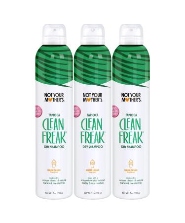 Not Your Mother's Clean Freak Tapioca Dry Shampoo (3-Pack) - 7 oz - Refreshing Dry Shampoo - Instantly Absorbs Oil for Refreshed Hair - Packaging May Vary 7 Ounce (Pack of 3)