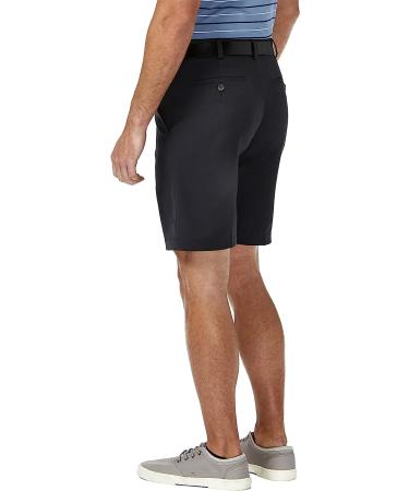 Haggar Men's Cool 18 Straight Fit Flat Front Shorts 32 - Black Classic Style - Buy Online on SooperMarket.com