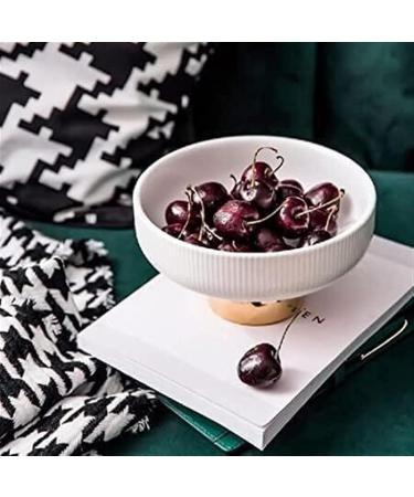 Kitchen Countertop Fruit Rack Fruit Basket White Ceramic Plate Fruit Bowl with Stand Fruit Basket Decorative Fruit Plate Can Hold Cheese Candies Snacks Fruit Trays for Party (Color : OneColor Siz 8inch Onecolor - Buy Online on SooperMarket.com