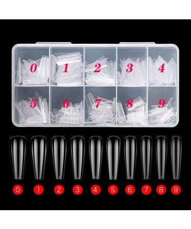 NOVAL DIY Press on Nail Making Kit - 500PCS Full Cover Coffin Nail Tips with Magnetic Holder, Glue, Cutter Clipper & Adhesive Putty - Nail Art Set - Buy Online on SooperMarket.com