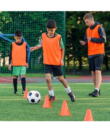 9 Inch Plastic Traffic Cones for Sports Training and Events - Set of Agility Cones for Football, Basketball, Soccer, Skating Drills - Indoor & Outdoor Field Marker - Buy Online on SooperMarket.com