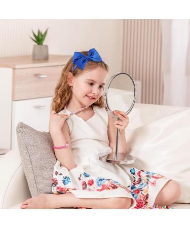 48Pcs Royal Blue Girls School Hair Accessories Kit - Bow Clips, Headband, Ponytail Holder, Elastics Bands, Ribbon Barrettes - Birthday Gift (Rblue) - Buy Online on SooperMarket.com