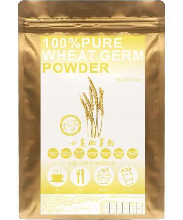 Plant Gift 100% Pure Wheat Germ Meal Powder 100G/3.25oz Non-GMO Powder No Filler No additives Natural Wheat Germ Meal Flour Adds Flavor and Taste 2UK-PO0085 - Buy Online on SooperMarket.com