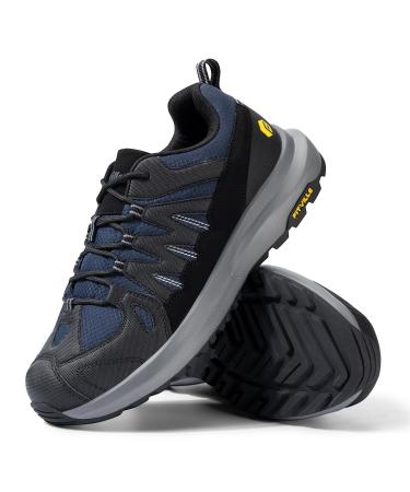 Fitville hiking shoes women width light trekking shoes women slipproof outdoor shoes breathable sneaker comfort sneakers abrasion festival walking shoes mountain shoes 41 EU wide navy