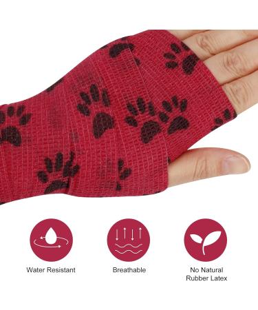 Heyu-Lotus Pet Vet Wrap for Dogs 5cm x 4.5m - 6 Rolls | Self Adhesive & Cohesive Bandages - Buy Online on SooperMarket.com