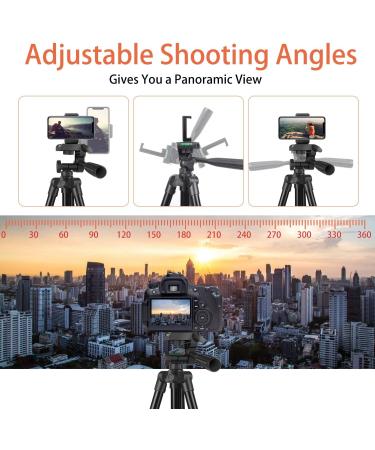 UEGOGO Phone Tripod with Remote Shutter | Universal Clip for iPhone/Android/Sport Camera | Ideal for Video Recording/Selfies/Live Stream/Vlogging - Buy Online on SooperMarket.com