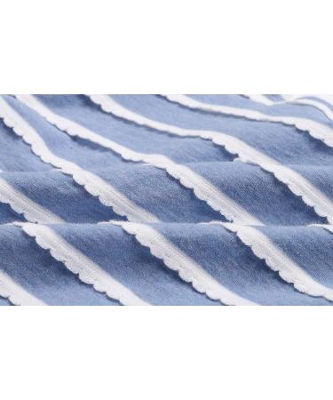 Bonny Billy Girls Knitted Cotton Bolero Shrug - 4-5 Years, Blue Stripe | Kids Cardigan - Buy Online on SooperMarket.com