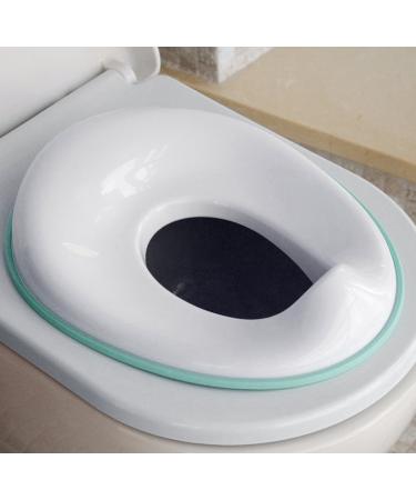 Potty Training Seat for Boys And Girls, Fits Round & Oval Toilets, Non-Slip with Splash Guard, Includes Free Storage Hook - Jool Baby Aqua