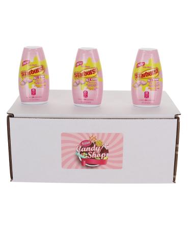 Starburst Water Enhancer Liquid Drink Mix (Strawberry) (Pack of 3)