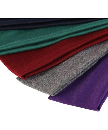 6 Pieces Yoga Cotton Headbands Elastic Head Bands for Teans and Women Assorted Colours - Buy Online on SooperMarket.com