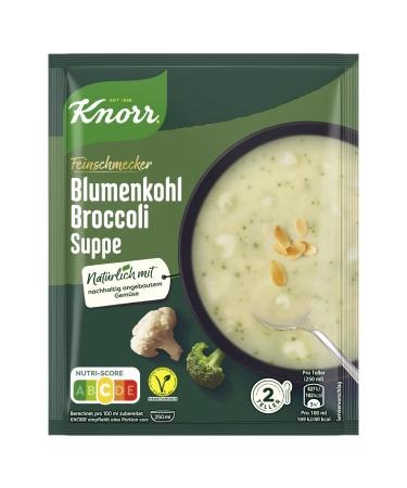 Knorr gourmet cauliflower broccoli soup delicious vegetable soup with sustainably grown vegetables 13x 2 plate cauliflower 48 g (13 Pack)