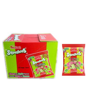 Swizzels Squashies- Cherry & Apple Flavour -10 Bags (160 Grams /Bag)