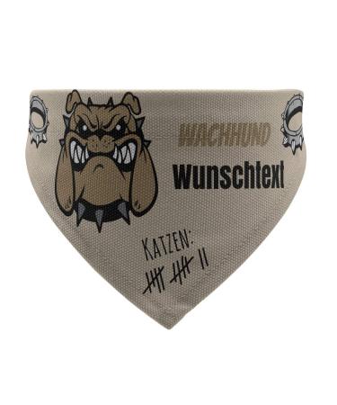 printplanet - Dog scarf with name or text - Scarf for dogs - Layout guard dog - Size S Size S guard dog