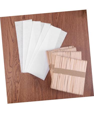 Magiclulu 800 Wooden Wax Depilatory Strips - Strong Cotton Hair Removal Paper & Body Wax Rod - Buy Online on SooperMarket.com