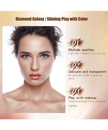 Beteligir 8 Color Highlighter Powder Palette - Facial Bronzers Illuminator Palette for Long Lasting Brilliant Skin - Face Makeup Set - Buy Online on SooperMarket.com