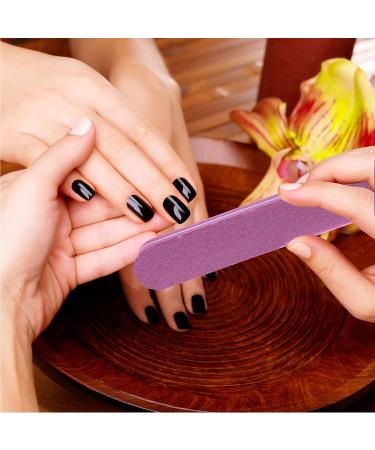 Nail Files and Buffers Kit - 24 Pieces Manicure Tools Set with Rectangular Nail Buffer Block and 100/180 & 80/100 Grit Nail File - 7 Way Nail File & Nail Polishing Buffer for Nail Care - Buy Online on SooperMarket.com