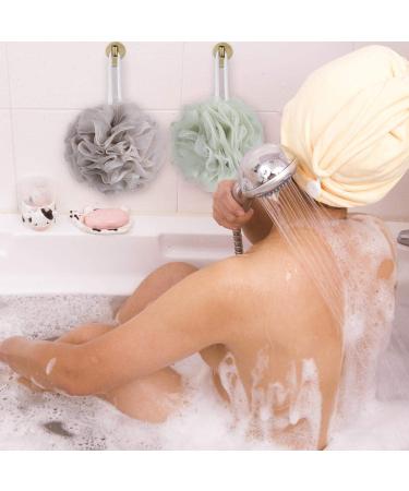 8-Pack Small Mesh Pouf Bath Sponges - Exfoliating Shower Ball Set - Buy Online on SooperMarket.com