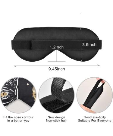 Haskirky Light Blocking Breathable Eye Mask - Adjustable for Men and Women - Perfect for Travel, Yoga, Meditation, and Office - Deep Sleep Mask by Four Eyed Cat - Buy Online on SooperMarket.com