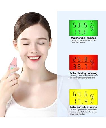 Skin Tester Facial Skin Moisture Oil Analysis Test Pen Digital Skin Detector Pen with LCD Display Skin Care Device for Home (Pink) - Buy Online on SooperMarket.com