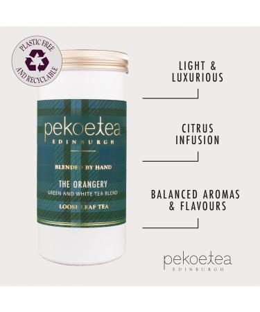 PekoeTea Edinburgh The Orangery Tea - Chinese White & Green Tea with Orange Luxury Blend - 40g Caddy - Buy Online on SooperMarket.com