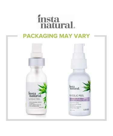 InstaNatural Glycolic Peel 1 fl oz - Exfoliating Skin Treatment for Radiant Glow - Buy Online on SooperMarket.com