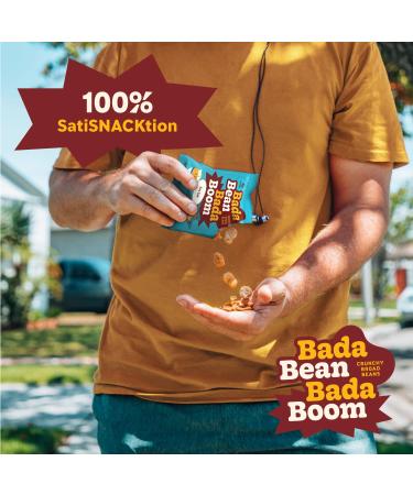 Bada Bean Bada Boom Roasted Fava Beans - 110 Calories, 4g Fiber, 6g Protein - Gluten-Free & Vegan - 4.5oz (Pack of 6) - Buy Online on SooperMarket.com