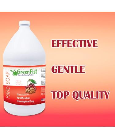 GreenFist Almond Cherry Foaming Hand Soap Refill - 128oz - Made in USA - Buy Online on SooperMarket.com