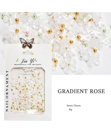 1Bag 3D Flower For Women Nails Art Decorations Easy Installation And Removal Add Charm To Your White - Buy Online on SooperMarket.com