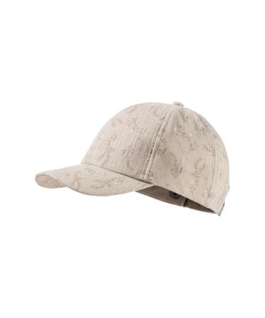 Sterntaler Baseball -Cap Bl mchen for girls - tortoid tap made of cotton -musselin with a floral pattern - baseball cap with elastic band 53 beige