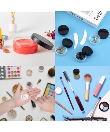 10 PCS Sample Pots for Cosmetics 10Gram/10ml Jars Cosmetic Containers Mini Jars With Lids Empty Small Makeup Jars Plastic BPA Free for Various Cosmetic Products Samples and Nail Powder(Black) - Buy Online on SooperMarket.com