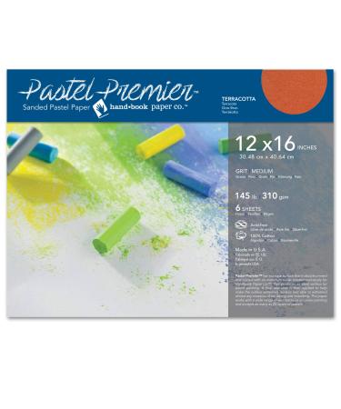 Speedball Art Products Premier Sanded Pastel Paper 12 x 16 Terracotta 6 Count