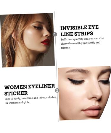 Didiseaon 108 Pairs Glitter Eyeliner Glitter Eyelid Tape Eye Make up Eyeliner Invisible Eye Line Strips Doublesided Tape Korean Eyelid Tape Eyeliner Transfer Eyes Miss Sticker Skin Patch - Buy Online on SooperMarket.com