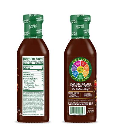 Walden Farms Honey Barbecue Sauce 12 oz - Zero Calorie, Guilt-Free BBQ Flavor - Buy Online on SooperMarket.com